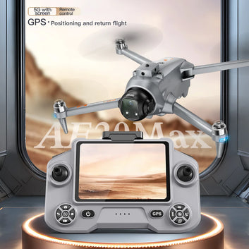 New AE20 Max GPS Drone With Dual Camera Obstacle Avoidance Brushless Screen Remote Foldable RC Drone