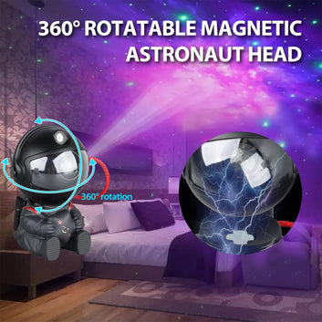 Astronaut Star Projector Lamp, Suitable for Multi-Room Decoration, A Great Gift, and a Perfect Starry Night Light for Bedroom