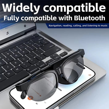 Smart Bluetooth Sunglasses Glasses Call Outdoor Sports Headphones V5.3 HIFI Black Technology Anti-touch UV For Men And Women