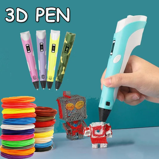 DIY 3D Printing Pen with 5V USB 3D Pen 3D Graffiti Drawing Pen PLA Filament For Kids Child Educational Toys Birthday Gifts