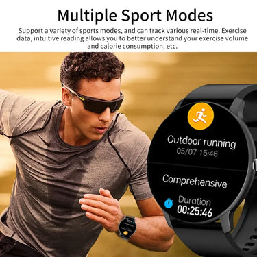 2024 New Smart Watch Women Men Full Touch Screen Bluetooth 5.2 Call Waterproof Watches Sports Fitness Tracker Factory IP67 ZL02
