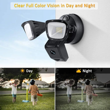 Factory Price TUYA Smart 1080P HD PIR Motion Sensor Outdoor Wireless Security LED Floodlight Camera
