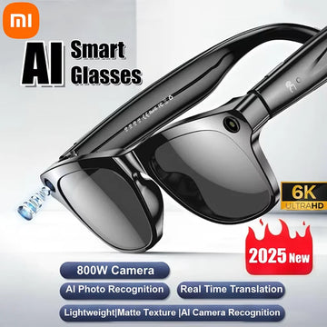 Xiaomi 6K HD AI Smart Glasses Chat 260Mah Battery Voice Assistant Control GPT 100MP Camera Bluetooth Call  Smart Glasses 2025