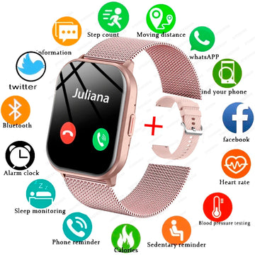 New Smart Watch Men Women Heart Rate Blood Pressure 100+ Sports Modes Fitness Tracker Bluetooth Call Smartwatch Man For Android