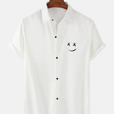 Men's Graffiti Smile Print Shirts