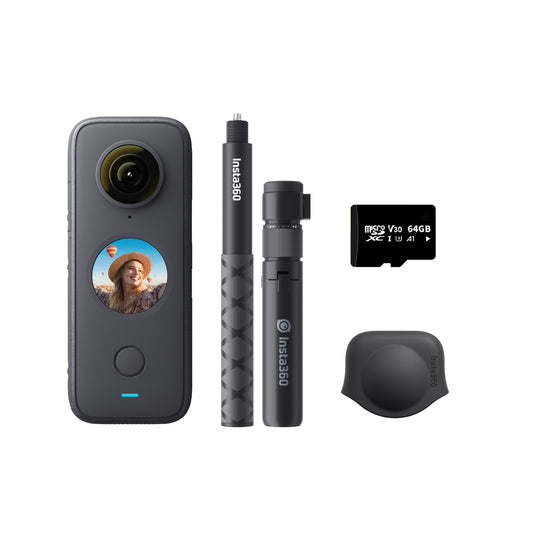 Insta360 ONE X2 Waterproof Action Camera Stabilization, Touch Screen, AI Editing, Live Streaming